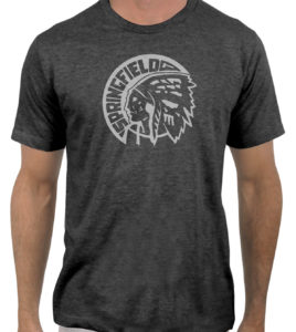 Springfield-Indians-hockey-1946-1951-charcoal-grey-tshirt