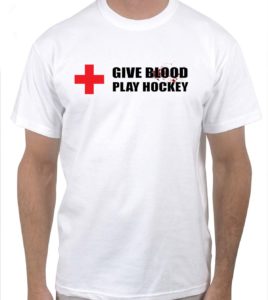 Give Blood... Play Hockey