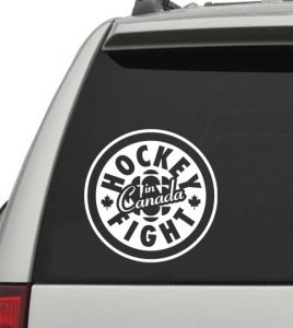 Hockey Fights in Canada Sticker