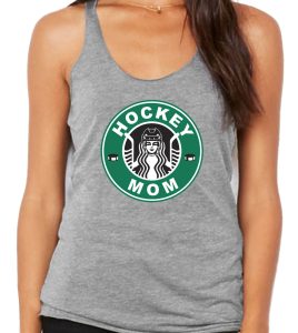 hockey-mom-coffee-heather-hockey-Racerback-tank