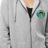 hockey-mom-front-zip-hoodie-heather-grey close up
