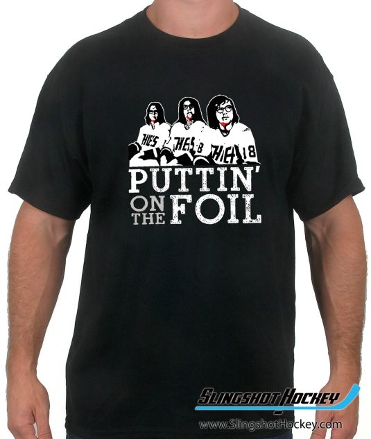 putton-on-the-foil-black-slap-shot-hockey-shirt