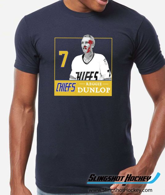 reggie-dunlop-slapshot-navy-hockey-tshirt