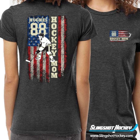 personalized-hockey-mom-flag-charcoal-heather