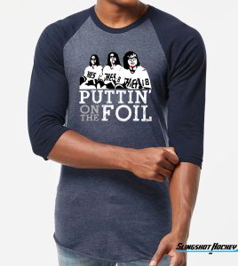 puttin-on-the-foil-34-navy-sleeve-heather-navy-raglan-tshirt