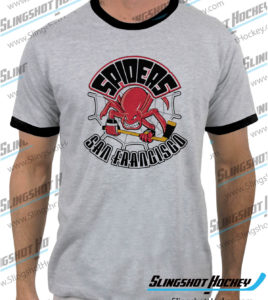 San-Francisco-Spiders-ringer-heather-grey-black-mens-tshirt