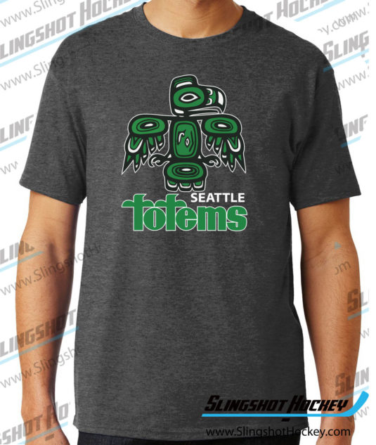 Seattle-totems-charcoal-heather-grey-hockey-tshirt