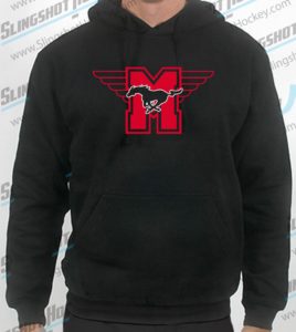 hamilton-mustangs-mens-black-sweatshirt-front-slingshot-hockey
