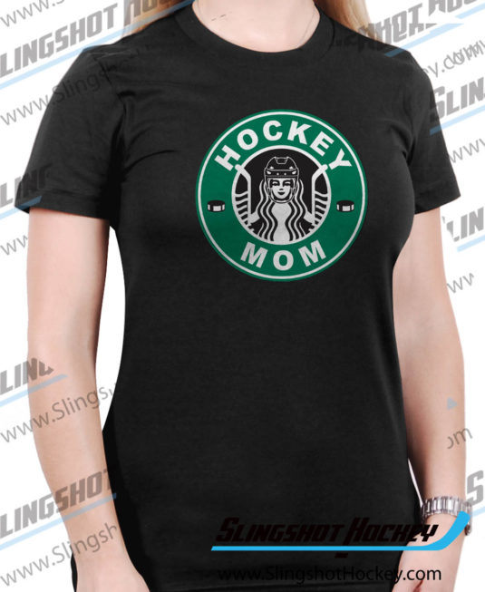 hockey-mom-starbucks-Womens-Black-hockey-shirt