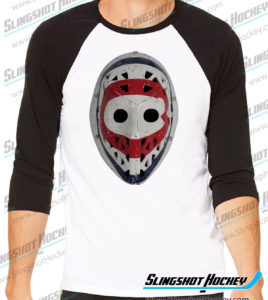 Ken-Dryden-Montreal-Goalie-Mask-raglan-black-white